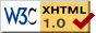 XHTML code is W3C Validated