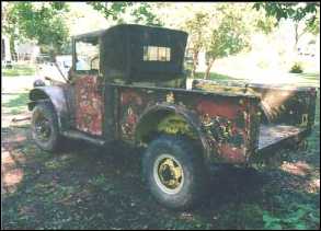 Many coats on paint on my Dodge M37