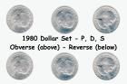 1980 U.S. Dollar Set, P, D, S