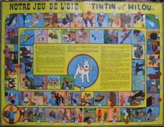Tintin board game with Quick & Flupke