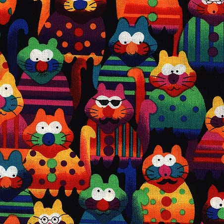 Cats fabric