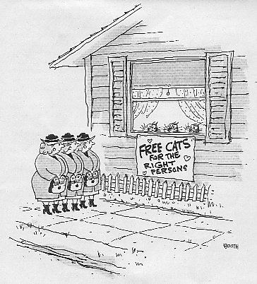 Free cats cartoon by Booth