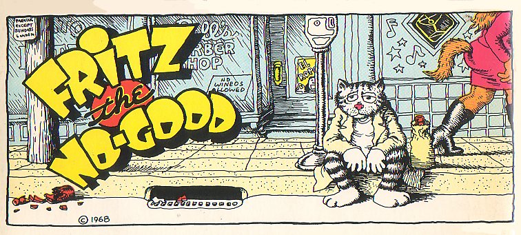 Title page of a Fritz the Cat strip by R Crumb Title page of a Fritz the Cat strip by R Crumb