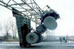 Girder meets ore truck