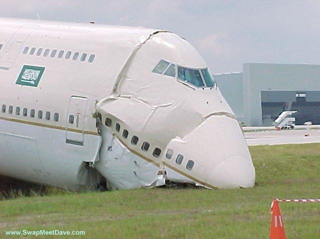 Closeup of front of plane