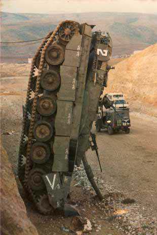 Tank accident in Iraq