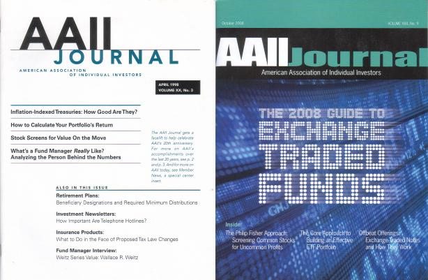 AAII Journal ~ 134 Issues ~ 1993-2008