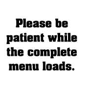 Be Patient while menu loads