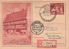 Card with 6 goldsmith stamps, Hanau, 11/21/44