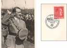 Photo card, Hitler saluting, birthday cancel, 4/20/38