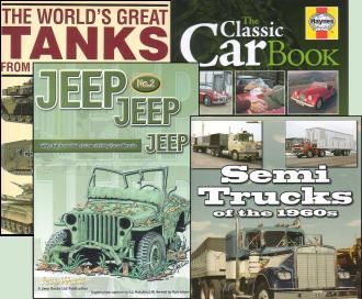 4 automotive and military books