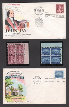 FDCs and plate blocks
