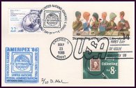 Ameripex postcard First Day Cover