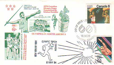 Olympics commemorative cover - 1976: Montreal, Canada