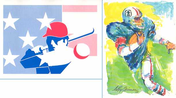 1989 Baseball World Series and Super Bowl XXII souvenir cards