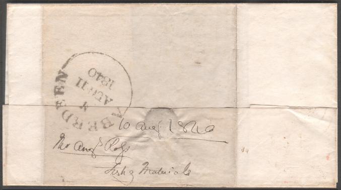 UK ~ #1 Penny Black on Folded Wrapper ~ Aug 1840