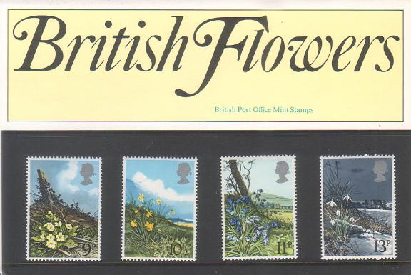 Great Britain ~ 4 Wildflowers ~ 1979