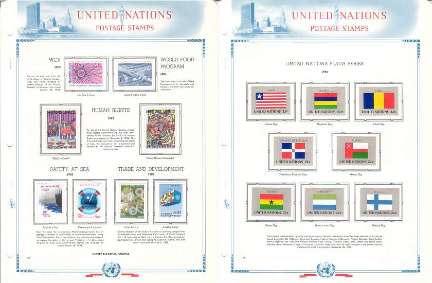 United Nations (UN) Collection ~ 1951-85 ~ White Ace Album