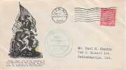Scott 682, Mass Bay Colony, Stoutzenberg cachet, Chamber of Commerce green rubber stamp