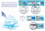 Triple FDC - US, Marshall Islands, Micronesia