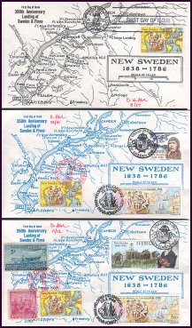 New Sweden airmail First Day Cover