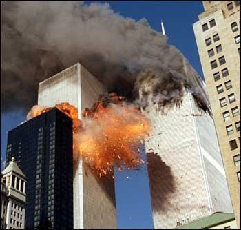 WTC burning