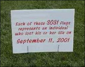 Sign about 3031 Flags