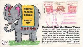 Circus Wagon FDC