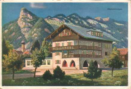 Oberammergau Passion Play 1930 postcard