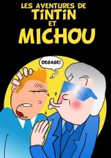 PASTICHE Carte postale Tintin Hors Commerce 2017 HAUTE VOLTIGE 