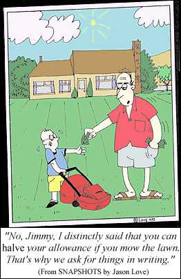 Early training to be a lawyer
(cartoon by Jason Love)
