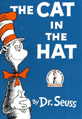 The Cat in the Hat book cover by Dr. Seuss.