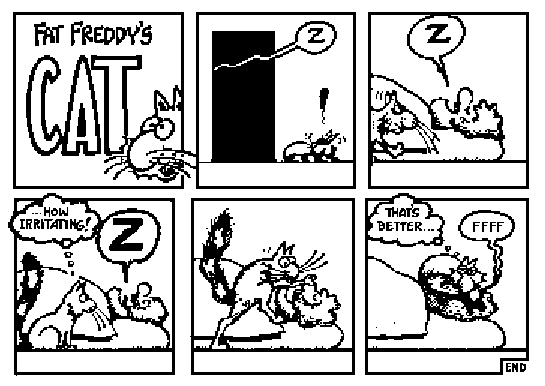 Fat Freddy's Cat comic strip