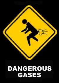Dangerous Gases sign!