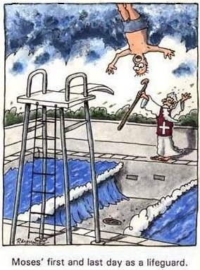 Moses as a lifeguard