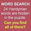 Handyman Word Search Puzzle